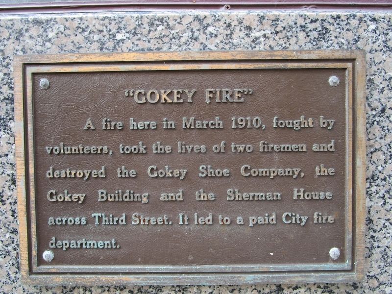 "Gokey Fire" Marker. Click for full size. "Gokey Fire" Marker image. Click for full size.