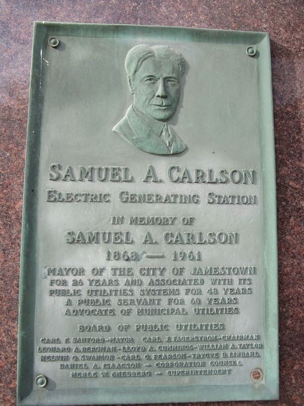 Samuel A. Carlson Marker image. Click for full size.