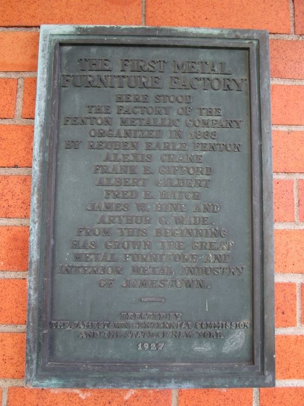 The First Metal Furniture Factory Marker. Click for full size. The First Metal Furniture Factory Marker image. Click for full size.