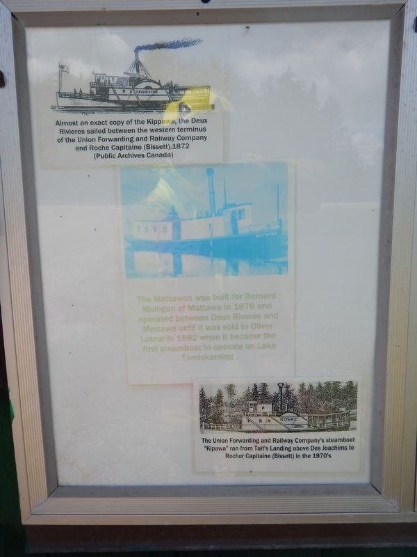 A visual history of steamboats on the Upper Ottawa River image. Click for full size.