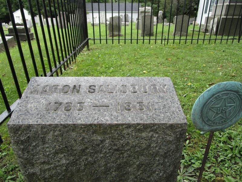 Aaron Salisbury Gravestone. Click for full size. Aaron Salisbury Gravestone image. Click for full size.