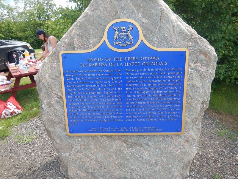 Rapids of the Upper Ottawa Marker image. Click for full size.