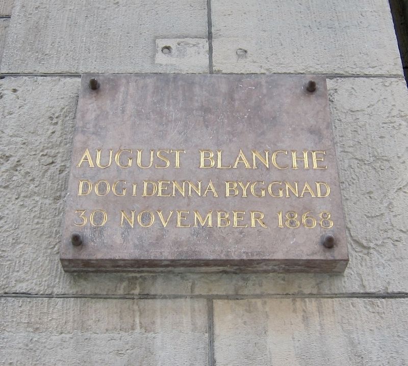 August Blanche Marker. Click for full size. August Blanche Marker image. Click for full size.