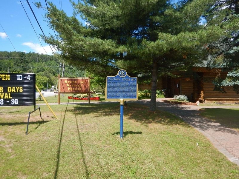 Wideview of Mattawa House 1837 Marker image. Click for full size.