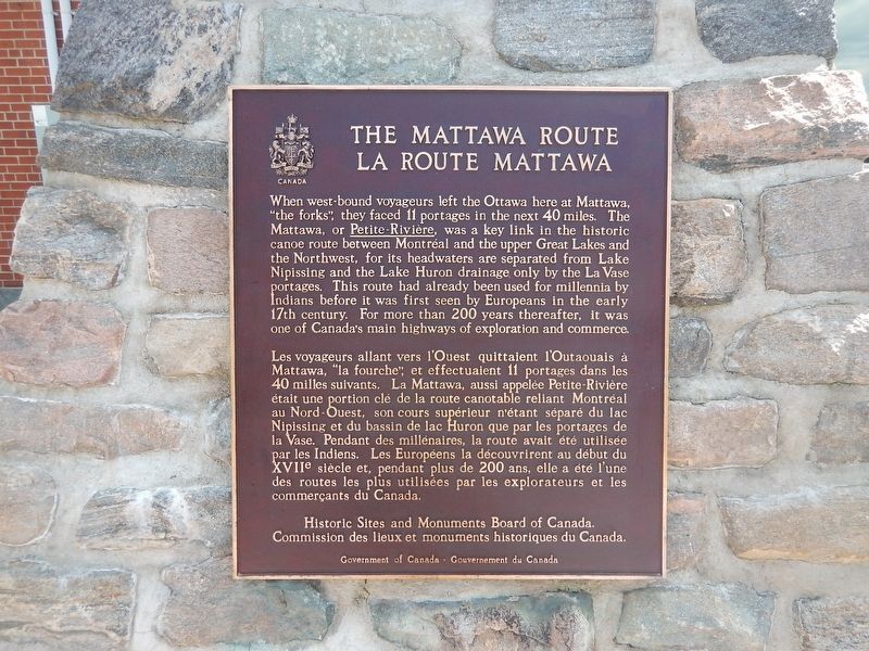 The Mattawa Route Marker image. Click for full size.