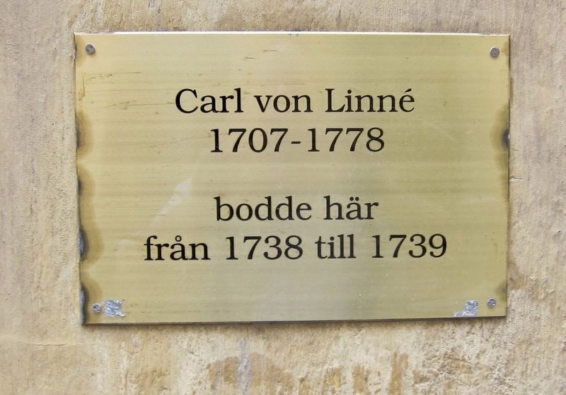 Carl von Linn (Linnaeus) Marker image. Click for full size.