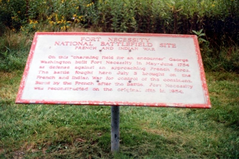 Fort Necessity Marker. Click for full size. Fort Necessity Marker image. Click for full size.