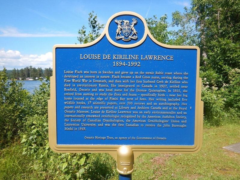 Louise de Kiriline Lawrence Marker image. Click for full size.