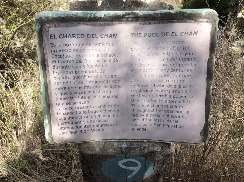 The Pool of <i>El Chan</i> Marker image. Click for full size.