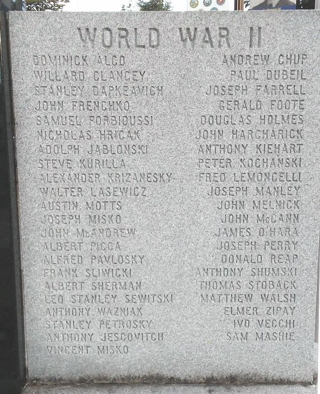 War Memorial Honored Dead image. Click for full size.