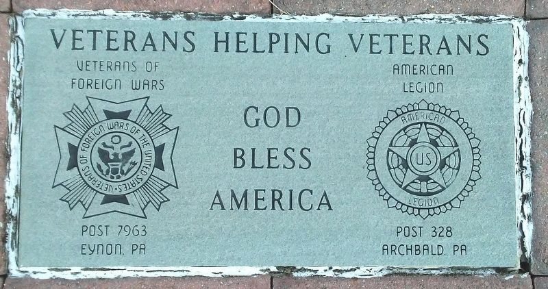 War Memorial Paver image. Click for full size.