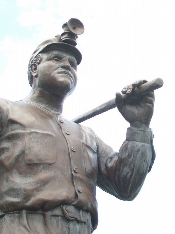 A Tribute to Anthracite Coal Miners Sculpture Detail image. Click for full size.