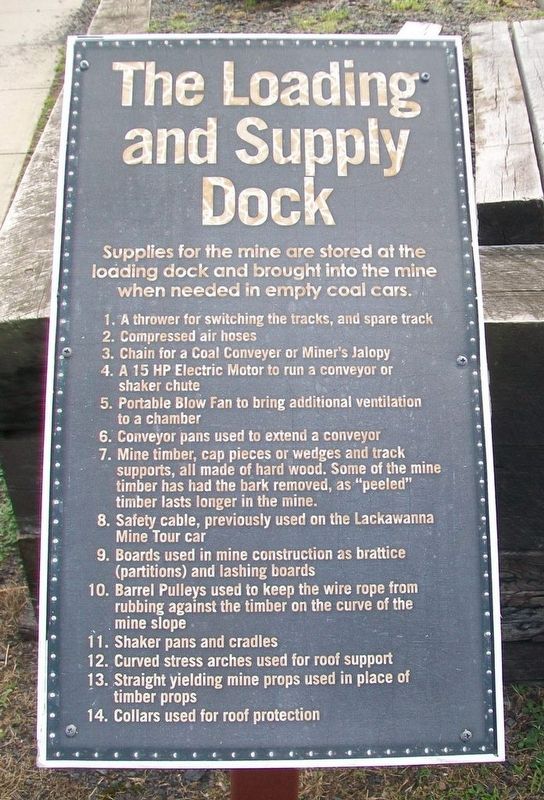 The Loading and Supply Dock Marker image. Click for full size.