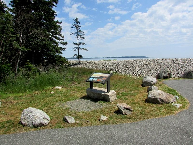 Marker in the Seawall Picnic Area image. Click for full size.