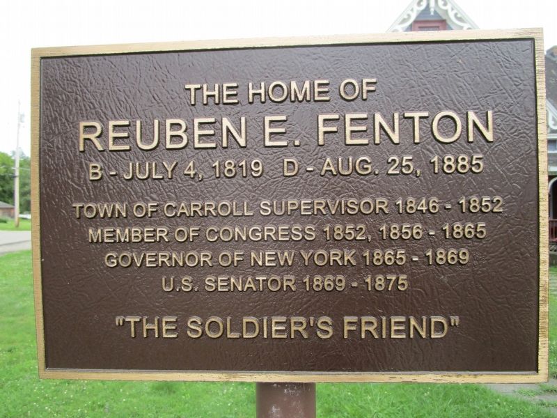 The Home of Reuben E. Fenton Marker image. Click for full size.