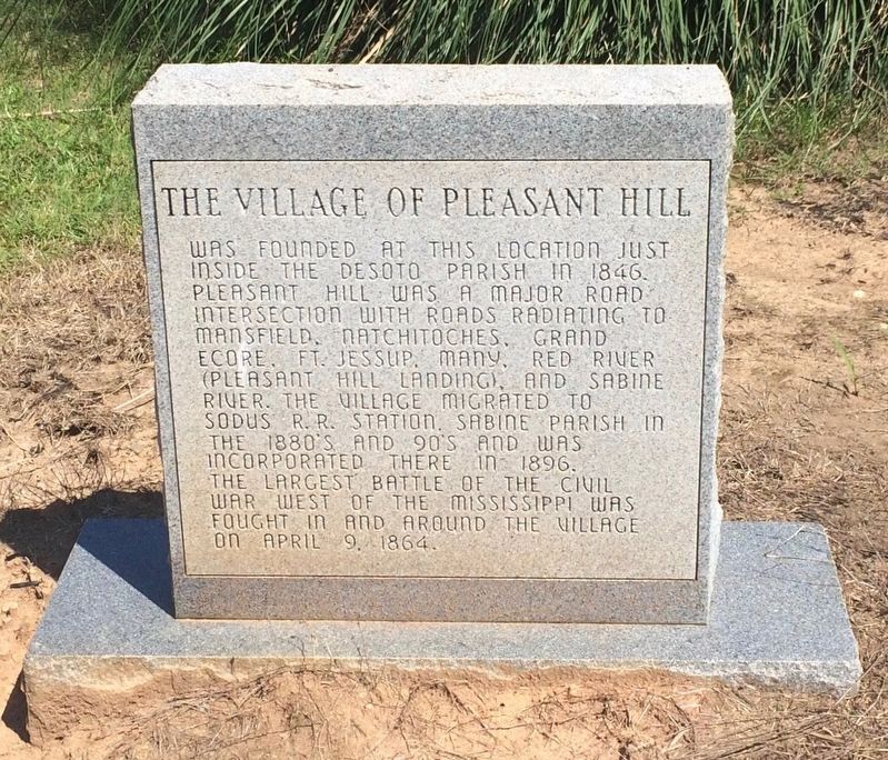 The Village of Pleasant Hill Monument (Front) image. Click for full size.