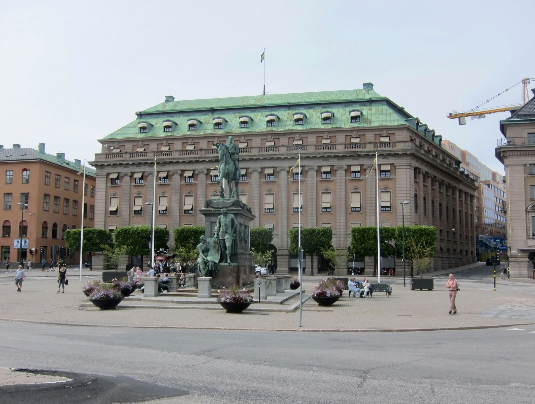 Gustav II Adolf / King Gustaf II Adolf Statue and Marker image. Click for full size.