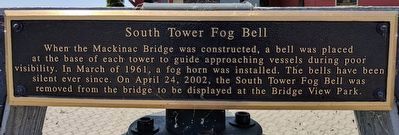 South Tower Fog Bell Marker image. Click for full size.