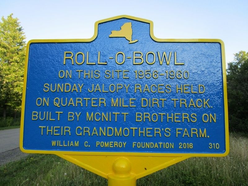 Roll-O-Bowl Marker. Click for full size. Roll-O-Bowl Marker image. Click for full size.