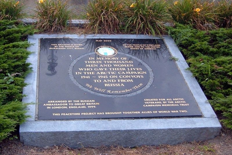 Arctic Campaign Memorial Marker image. Click for full size.