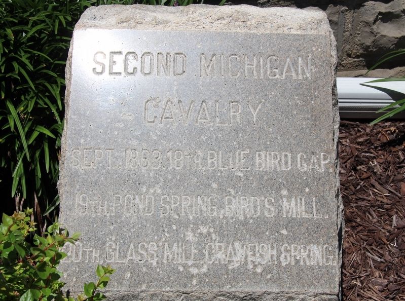 2nd Michigan Cavalry Marker image. Click for full size.