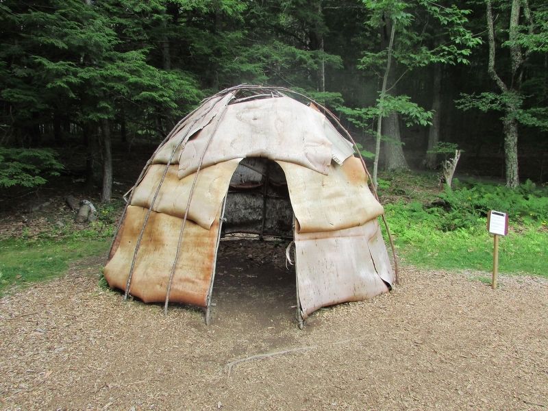 Wigwam and Marker. Click for full size. Wigwam and Marker image. Click for full size.