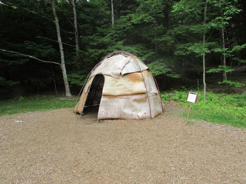 Wigwam and Marker. Click for full size. Wigwam and Marker image. Click for full size.
