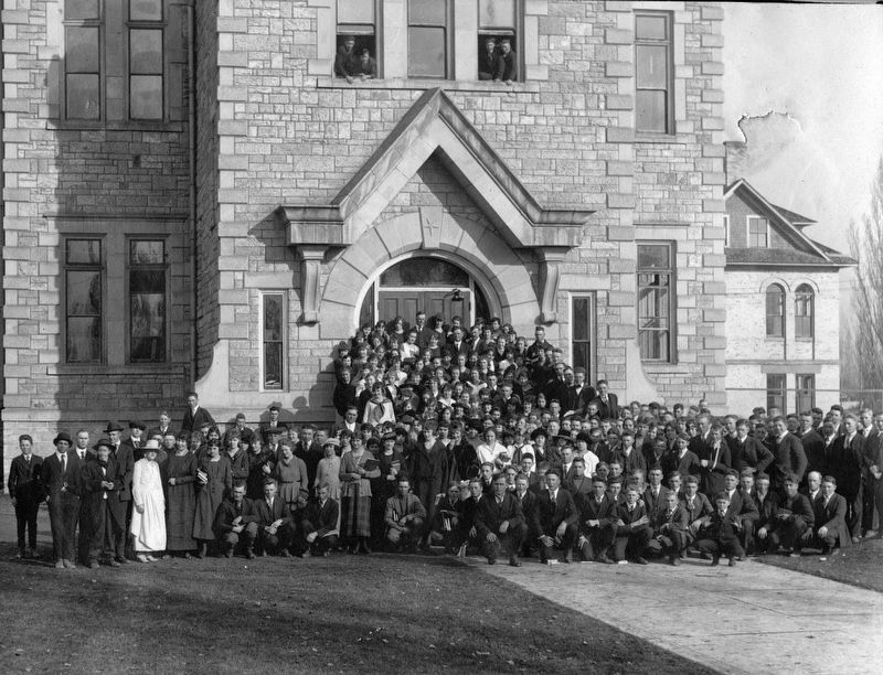 Oneida Stake Academy in 1924 image. Click for full size.
