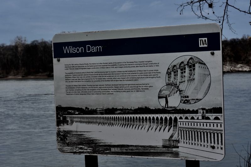 Wilson Dam Marker image. Click for full size.