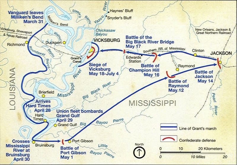 Grant's Vicksburg Campaign image. Click for full size.
