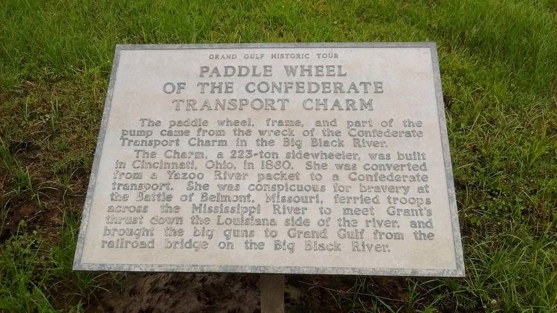 Paddle Wheel of the Confederate Transport Charm Marker image. Click for full size.