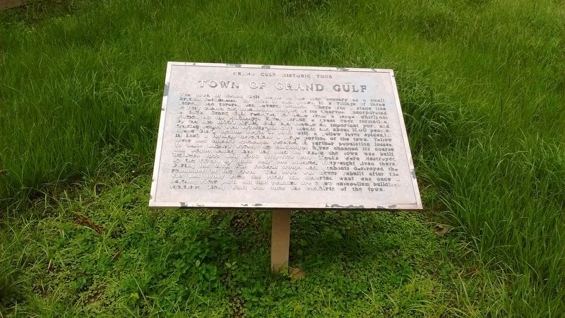 Town of Grand Gulf Marker image. Click for full size.
