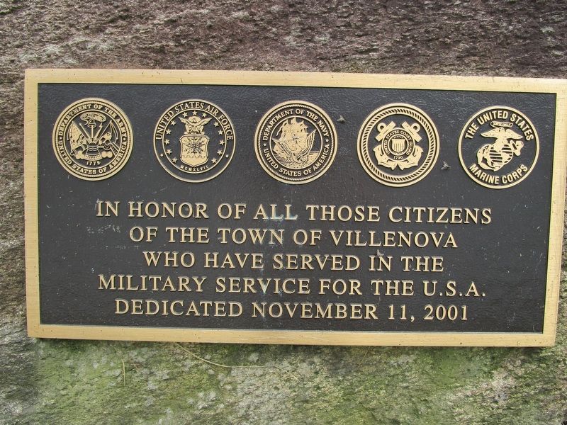 Villenova Veterans Memorial image. Click for full size.