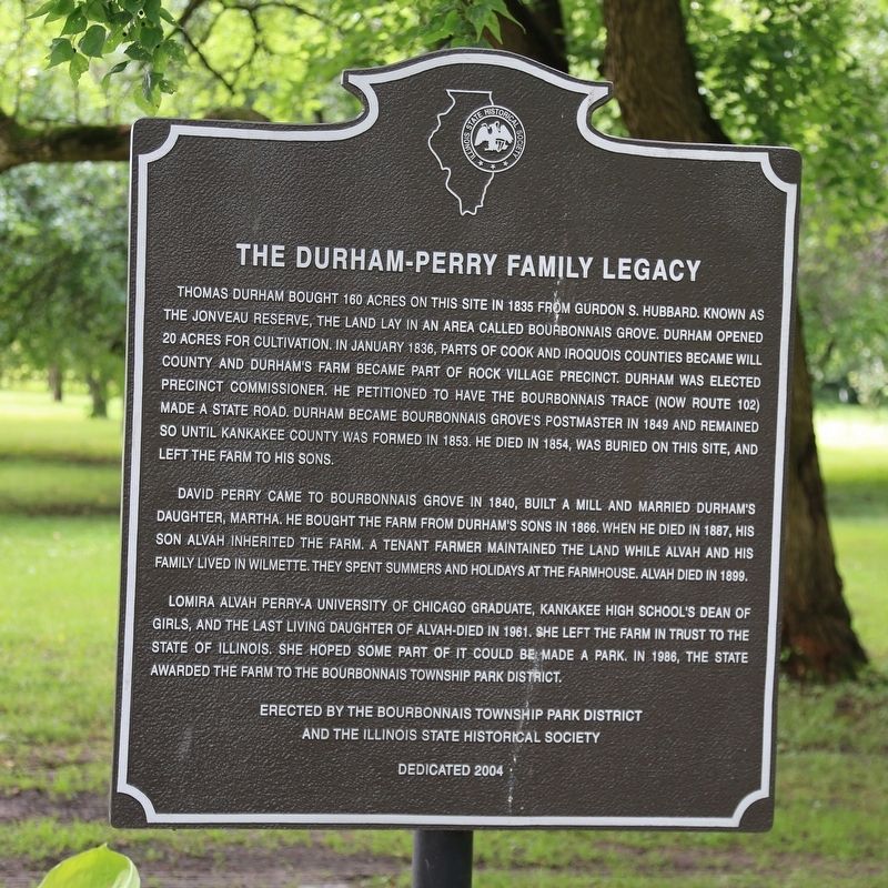 The Durham-Perry Family Legacy Marker image. Click for full size.