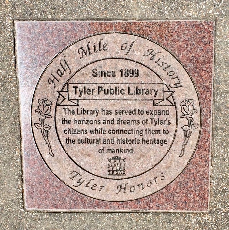 Tyler Public Library Marker image. Click for full size.