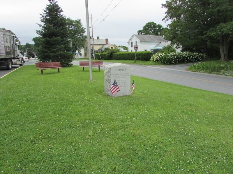Hoosick WW I & II Memorial Marker. Click for full size. Hoosick WW I & II Memorial Marker image. Click for full size.