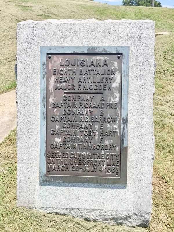 Louisiana Eighth Battalion Marker image. Click for full size.