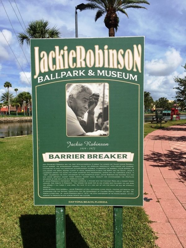 Jackie Robinson Marker. Click for full size. Jackie Robinson Marker image. Click for full size.
