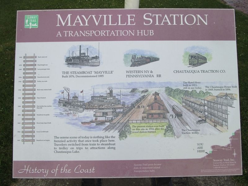 Mayville Station Marker image. Click for full size.