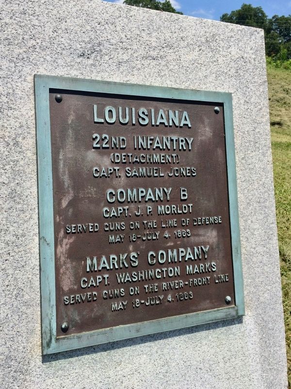Louisiana 22nd Infantry Marker image. Click for full size.