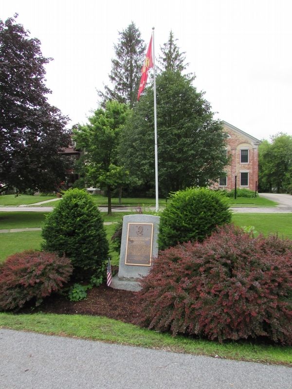 Marker in Main Street Park image. Click for full size.