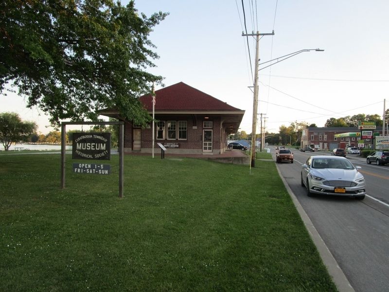 Mayville Station Marker. Click for full size. Mayville Station Marker image. Click for full size.