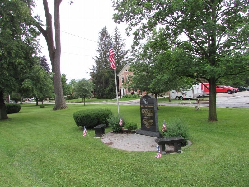 Marker in Main Street Park. Click for full size. Marker in Main Street Park image. Click for full size.