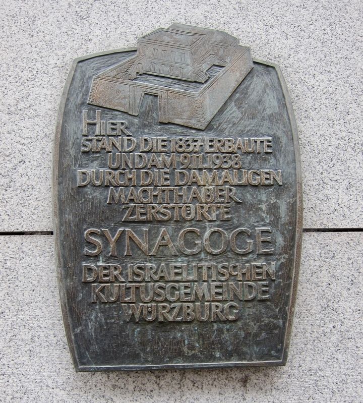 Former Synagogue Marker image. Click for full size.