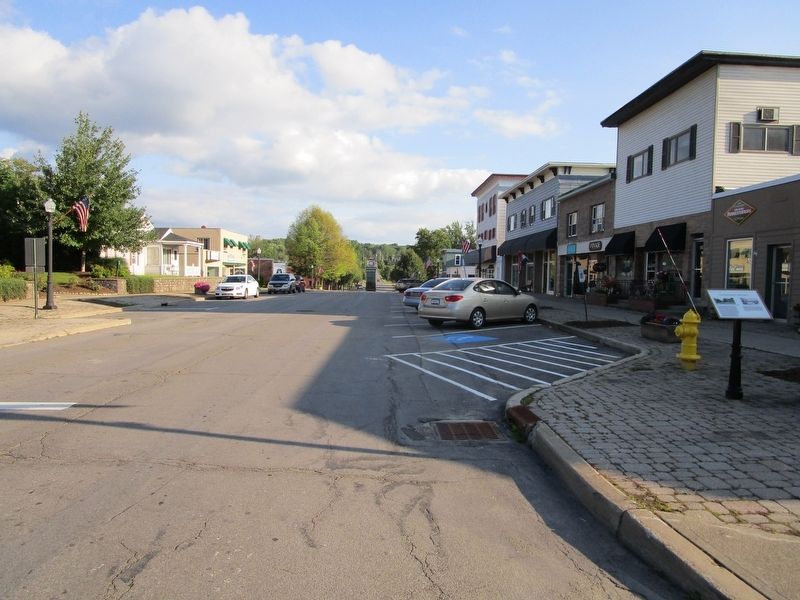 Chautauqua Avenue Looking South & Marker. Click for full size. Chautauqua Avenue Looking South & Marker image. Click for full size.