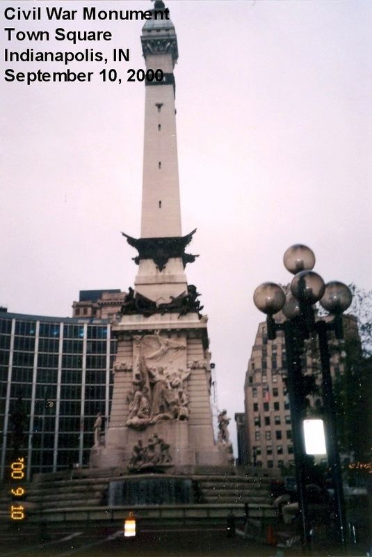Soldiers and Sailors Monument Marker. Click for full size. Soldiers and Sailors Monument Marker image. Click for full size.