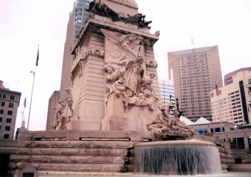 Soldiers and Sailors Monument-Side panel. Click for full size. Soldiers and Sailors Monument-Side panel image. Click for full size.