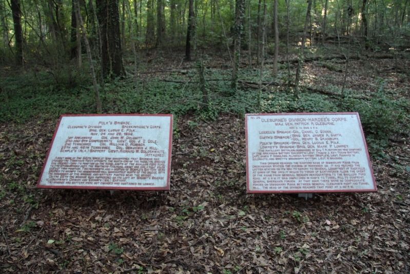 Cleburne's Division Marker. Click for full size. Cleburne's Division Marker image. Click for full size.