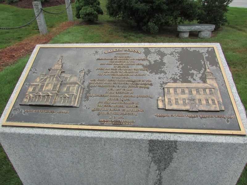 Walker School Marker. Click for full size. Walker School Marker image. Click for full size.
