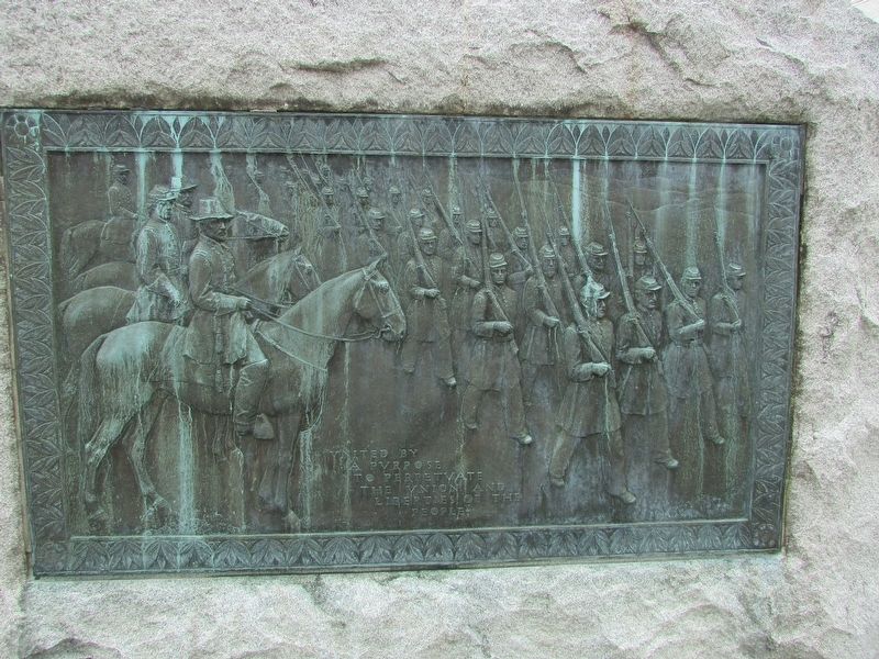 Rear of Bennington Civil War Monument Marker image. Click for full size.
